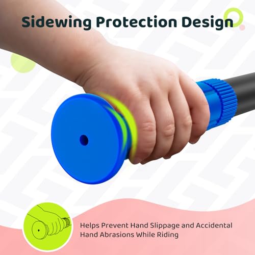 SAPLIZE Bike Handlebar Grips, for Kids Girls Boys Bikes, Balance Bikes, Road Bikes and Sctoors, Length 4.9", Blue