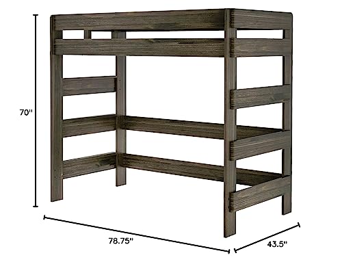 Max & Lily Modern Farmhouse High Loft Bed #TOP12