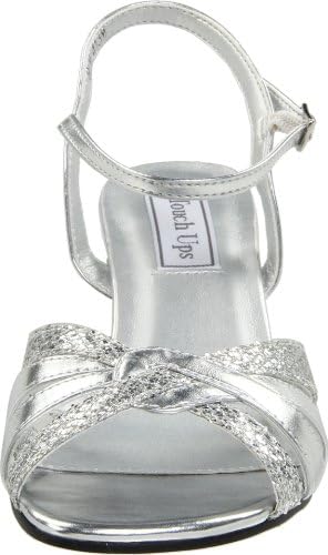 Touch Ups womens Jane pumps shoes, Silver Glitter, 11 Wide US | Image 1
