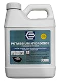 Potassium Hydroxide Flakes/Potash, 2 lb (907 g) Food Grade for Soap Making, Kosher Certified | Soap Making, Drain Cleaner, Culinary Use and Powerful degreaser