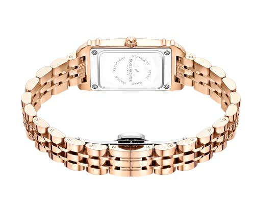 Image of Daniel Hechter Paris Louvre Collection Square Dial Watch for Women with Roman Indices and Stainless Steel Strap-DHW2006