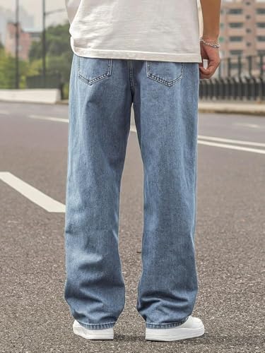 Image of KOTTY Mens Mid Rise Straight Jeans