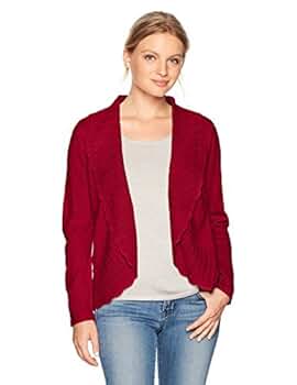 Napa Valley Women's Lurex Long Sleeves Twofer Pullover with