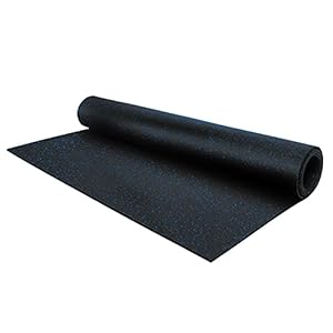 Flooring Inc’s 1/4″ Thick Tough Rubber Flooring Roll | Flexible Recycled Rubber Floor Mats for Home Gym | Heavy Duty Rubber Mat for Home Gyms, Sheds, Horse Stall Mat or Trailer