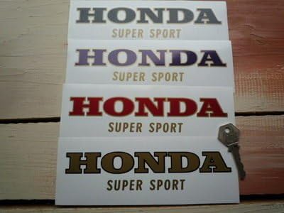 Amazon Honda Super Sport Cut Vinyl Sticker ホンダ ステッカー シール デカール バイク ブルー ゴールド 185mm X 40mm 並行輸入品 ステッカー デカール 車 バイク