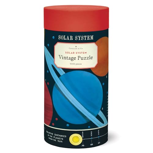 Cavallini & Co. Puzzle Vintage Solarsystem – 1000 Teile (PZL/Boden)