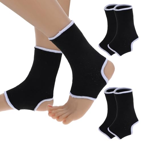 CIATBYYJ 2 pares de tobilleras para niños, estabilizan las articulaciones, mangas de compresión de soporte de tobillo para niños, soporte de tobillo de punto para correr, gimnasio, fitness, 7-12 años,