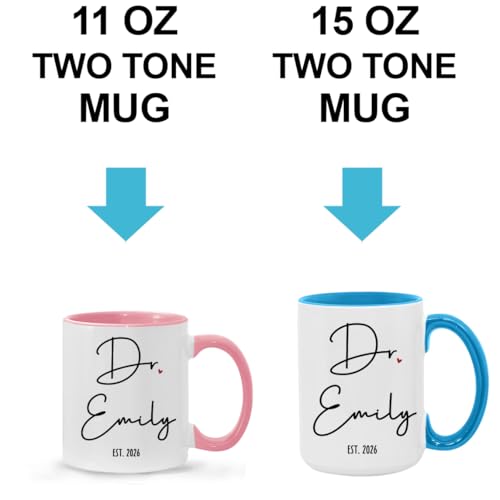 Taza personalizada para doctorado 11oz miniatura 7