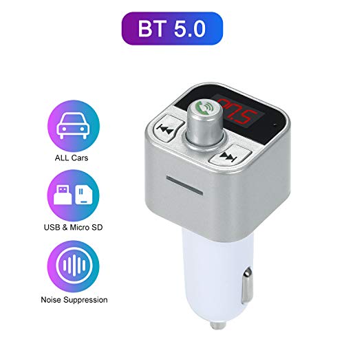 Funien Leitor De Música Mp3 / Wav,Carro Mp3 / Wav Music Player Bt 5.0 Fm Modulador Transmissor Recep