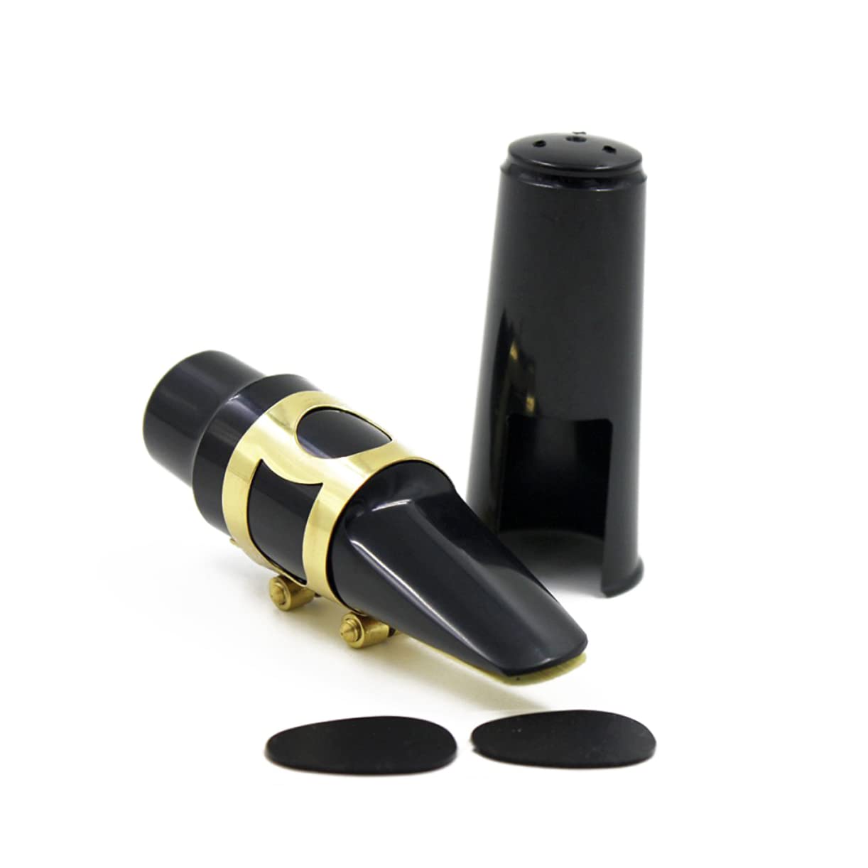 ibasenice Lot De 3 Accessoires Élégants Pour Bec De Saxophone Ligature En S Capuchons Et Dents Pour Saxophone