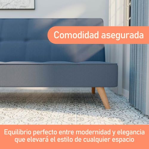 Sofá cama de 3 plazas para salones modernos amuéblate online gris 6