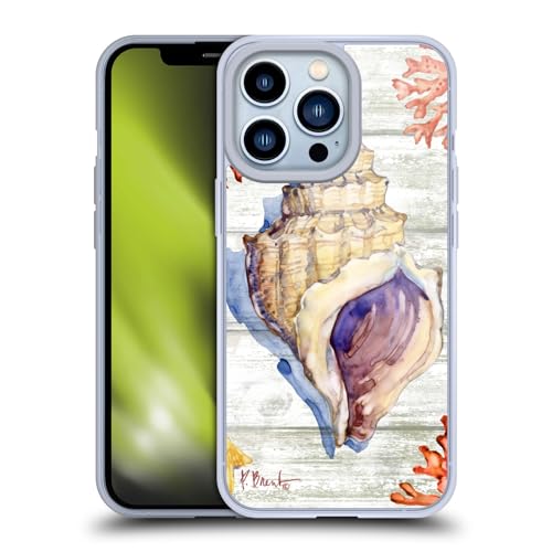 Funda iPhone 13 Pro de gel para evitar resbalones con diseño marino