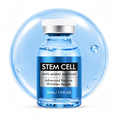 Stem Cell Serum for Face Anti Aging Face Serum to Smooth Wrinkles Intensive Repair Ampoule for Hydration Natural Refreshing Texture Skincare
