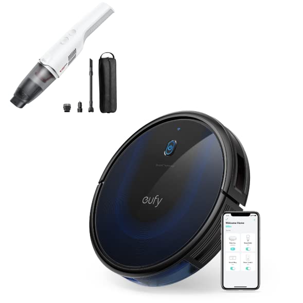 eufy by Anker, BoostIQ RoboVac 15C MAX, Wi-Fi Connected Robot Vacuum Cleaner丨HomeVac H20 White, Cordless Handheld Car Vacuum Cleaner