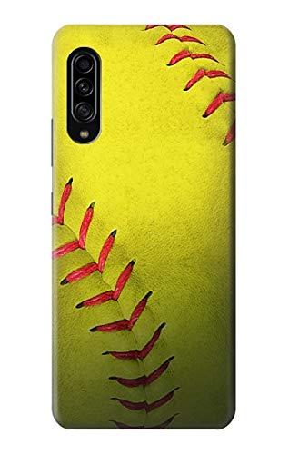Coque Samsung Galaxy A90 5G Softball Jaune housse protectrice souple