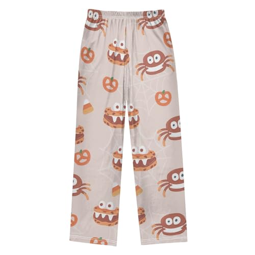 Cookie Spider Boys Pants Boys Athletic Pants Long Pant for Boywith Pockets Wide-Leg Size 6-14Y2