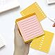 Sticky Notes Organizer, Zettelbox Desk Organizer Notizzettel-Boxen, Zettelbox mit 2 Text Marker Klebezettel Abroller Haftnotizen Kunststoff Box, 2 Sätze, Gelb