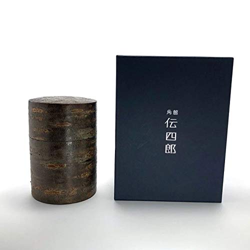 Amazon｜藤木伝四郎商店 [角館伝四郎] 茶筒 樺細工 茶筒 大 霜降｜茶筒