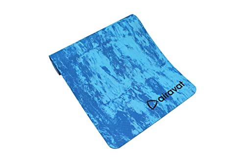 Airavat 6mm Blue Yoga Mat Gym Workout & Yoga Exercise With Anti-Slip Yoga Mat For Women Yoga Mat For Men 2 x 6 Feet Yoga Mat Water-Resistant Soft Easy to Fold (B0BDP1G47B) Amazon Price History, Amazon Price Tracker