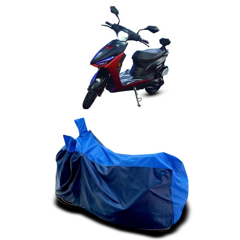 DUFFEL-Two Wheeler Bike Body Cover Compatible for Avan Motors Trend E Bs6 Heat Protectio/UV-Rays/Birds Dropping/DustProof/Waterproof All Variants [Nevay Blue]