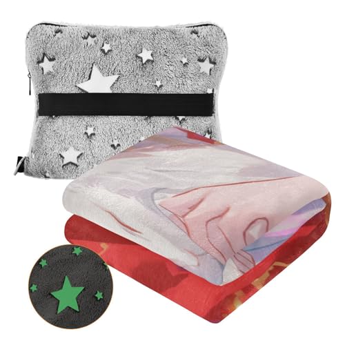 Couverture douce renard rouge et blanc plaid canapé