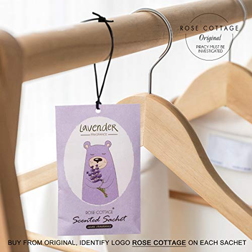 12Packs Lavender Closet Air Freshener Deodorizer Scented Sachets Bags for Drawer and Closet 16 Scents Optional-ROSE COTTAGE