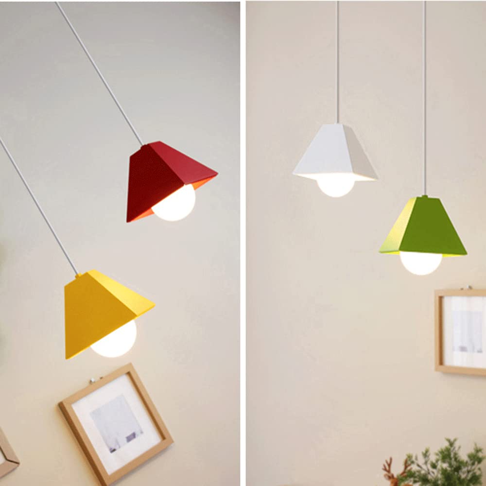 Lampadario Industriale a Sospensione E27 a Testa Singola, Elegante Lampada a Sospensione in Metallo per Uso Domestico, Isola Cucina, Lampada a Sospensione Romantica per Ingresso, s