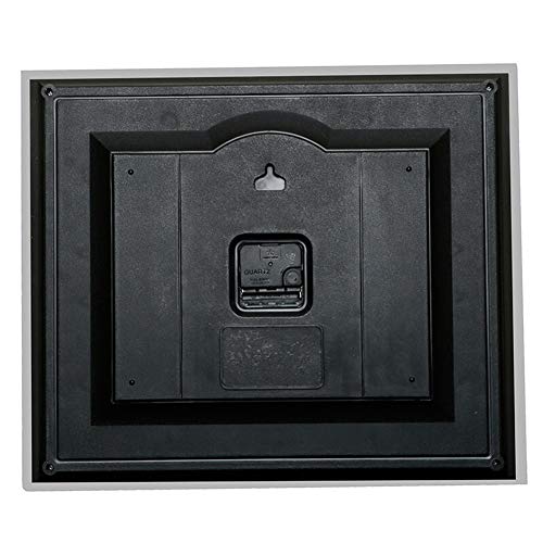 Fehun Wall Clocks,Non Ticking Battery Operated Rectangle Decorative Bedroom Kitchen Living Room Decor Classic Simple Design #TOP4