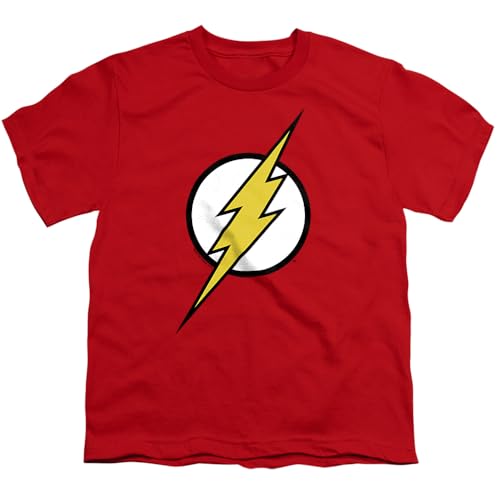 Popfunk Youth Flash Lightning Bolt Logo T-Shirt for Boys (Color Red)