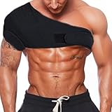 Shoulder Brace, Rotator Cuff Support Brace and Arm Sling for Pain Relief, Shoulder Compression Sleeve for Preventing Strains and Dislocation, Adjustable Fits Left and Right Arm for Men & Women, with Magnetic Therapy to Promote Blood Circulation