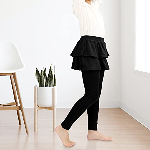 KEREDA Girls Leggings Ruffle Skirt School Uniform Pants Kids Clothes 4-14 Years3