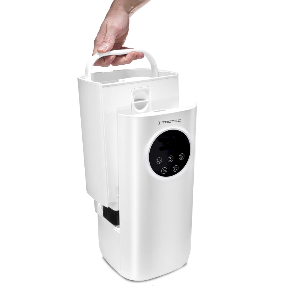 TROTEC Luftbefeuchter B 7 E – Ultraschall Befeuchter mit Aroma-Diffusor – Räume bis 30 m²/ 75 m³, Luftreiniger mit Carbon-Luftfilter, UV-Lampe, 5 l Tank, Nachtmodus