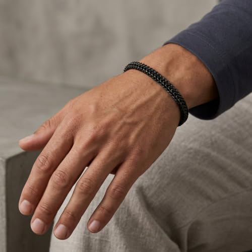 Image of Salty Alpha Anti Tarnish Bracelet for Men | Hand Bands for Boys | Wrist Bracelets for Man | Fashion Jewellery Accessories | Stylish Minimal Jewelry | Gift for Marriage, Birthday, Anniversary