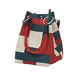 Bolso de Hombro de Punto para Mujer, Bolso de Ganchillo, Hollow out Bolso Tote Bag, Bolsa de Ppunto Bolsa, Bolsa de Playa para Mujer, Bolso de Hombro de Malla Estética Bolso de cubo tejido sencillo