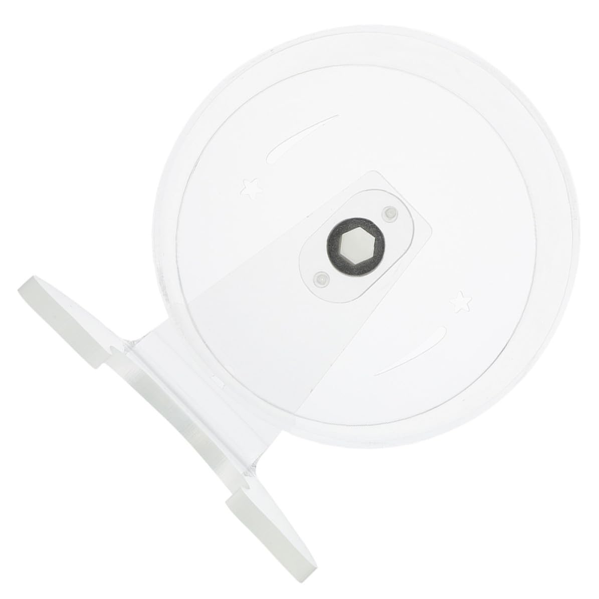 OSALADI Ruota per Criceto Trasparente 22cm in Acrilico con Supporto