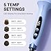Wavytalk Blowout Boost Thermal Brush, 1.5 inch Heated Round Brush for Blowout Look, Negative Ion Technology, Ceramic Tourmaline, 5 Temperature Settings, Dual Voltage, Blue