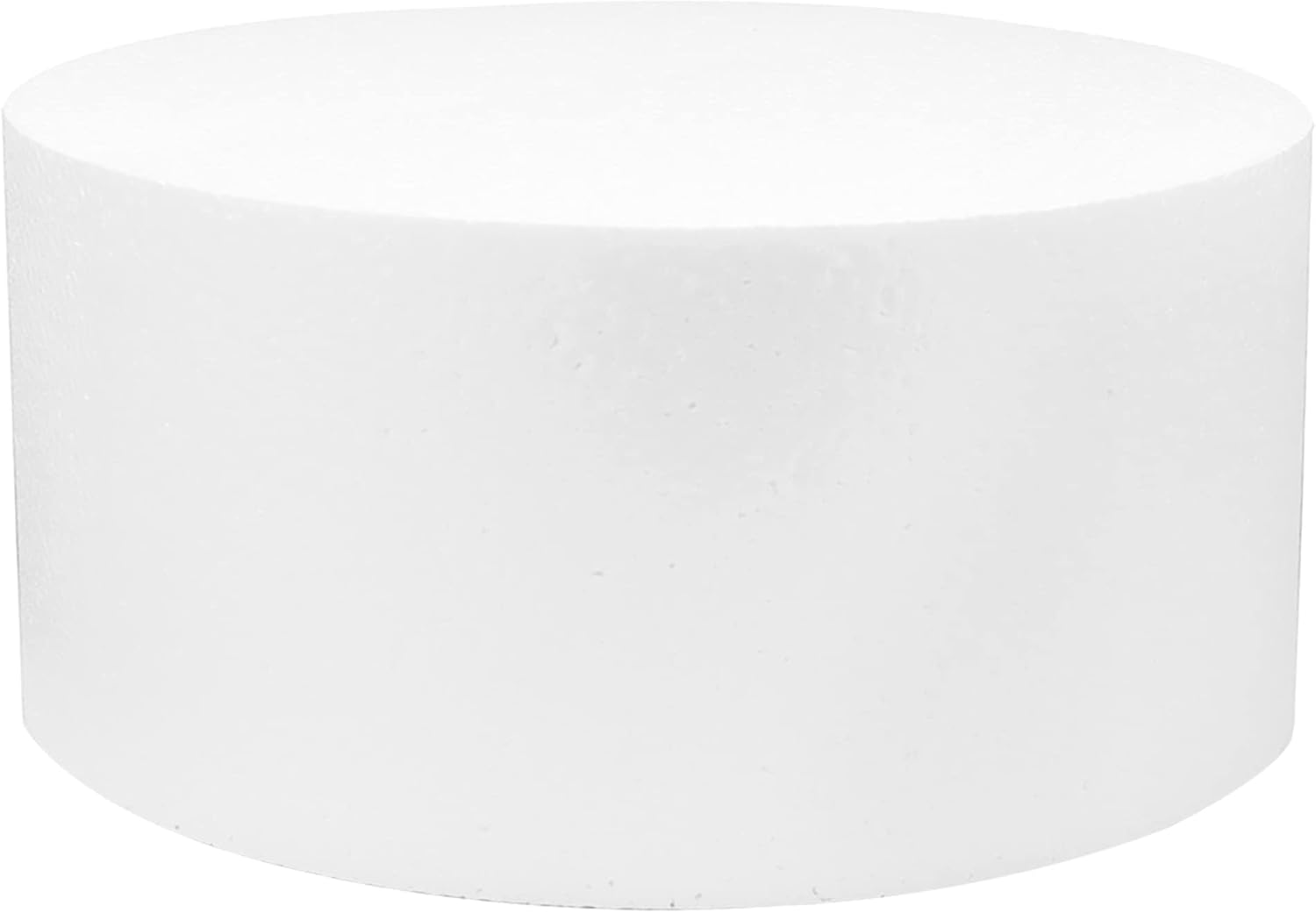 O'CREME Polystyrene Dummy Cake Decorating Display for Baked Goods Bakery Supplies Round Shape (14” Diameter x 6” High)