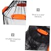 PRETYZOOM Foldable Floating Fish Basket with Drawstring Closure Nylon Mesh Fishing Net Cage with Multiple Buoys for Safe Storage Portable Collapsible Fishing Accessory for Kayak Boat River