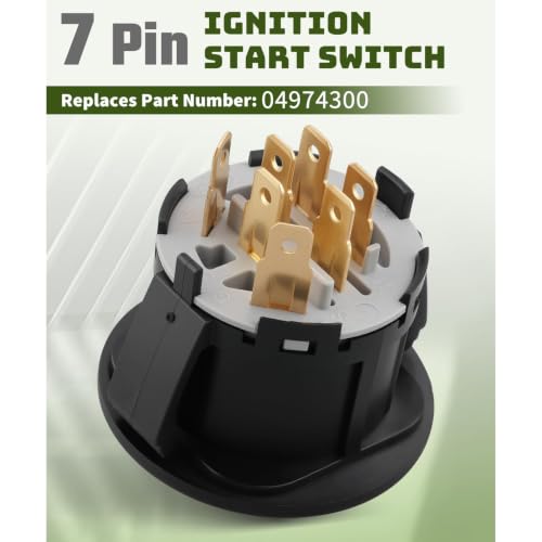 Arranque de Encendido de 7 Pines para Tractor y Cortacésped con Carcasa Negra 3