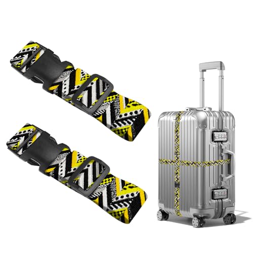 Image of Nuxovilar Luggage Straps Set for Suitcase 1.96x90.5in Polyester