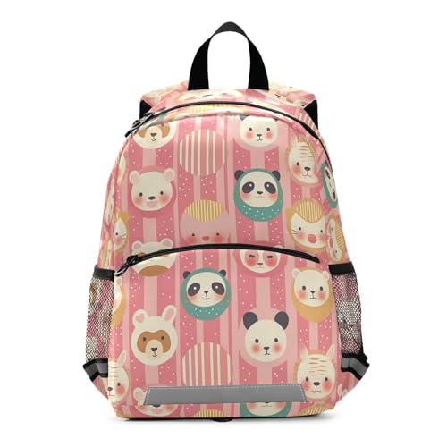 Peach Cute Cartoon Animals kids mini backpack girls safety books bag for childrens mochilas escolares para ni?as