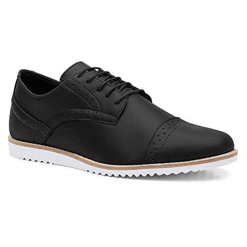 Sapato Oxford Social Masculino Extra Macio Leve Conforto Cor:Marrom;Tamanho:40