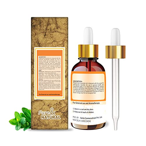 Image of Crysalis Peppermint Oil 15 ml (0.51 fl oz) - Fresh Minty Aromatic Oil for Soap Making, Haircare & DIY Blends