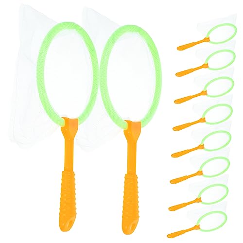 DRESSOOS 12 Piezas red de pesca para juguetes para bebes atrapador de insectos red para patio mini juguete neto Red de atrapar bichos red de captura atrapando redes Malla