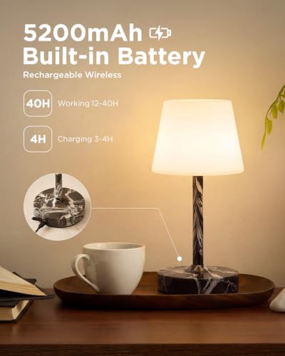 Image of IP65 Waterproof Rechargeable Shower Lamp, Cordless Bathroom Touch Lamps