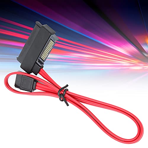 Cable Adaptador SAS a SATA 0.5 m 29Pin a 7Pin con puerto de energía SATA 15Pin miniatura 3
