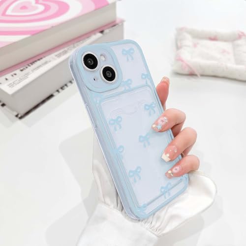 NITITOP for iPhone 15 Plus Case Clear Cute Ribbon Bow Knot - Blue by NITITOP - Used condition - Image 7