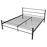 Das Doppelbett ist für eine Matratze von 200 x 180 cm geeignet. Bitte beachten Sie, dass im Lieferumfang nur ein Bettrahmen, aber keine Matratze enthalten ist.