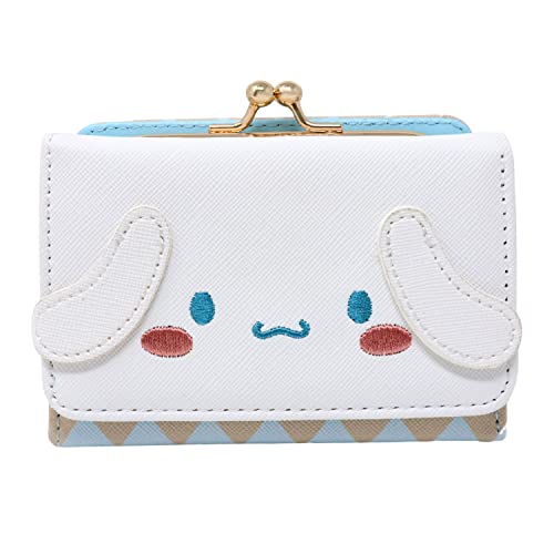 Honbay Fashion Cute Cartoon Wallet, Small Wallet, Women Ladies Short Wallet, PU Leather Tri-fold Wallet, Money Bag, Coin Cash Cards Pouch Purse, Kiss Lock Change Purse Clutch Purse