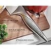 Knife Set - Ultra Sharp Knives Set for Kitchen with block, 15 PCS Stainless Steel Knife Set with Built-in Sharpener, Ergonomic Non-Slip Handle, Elegant Box for Men Women